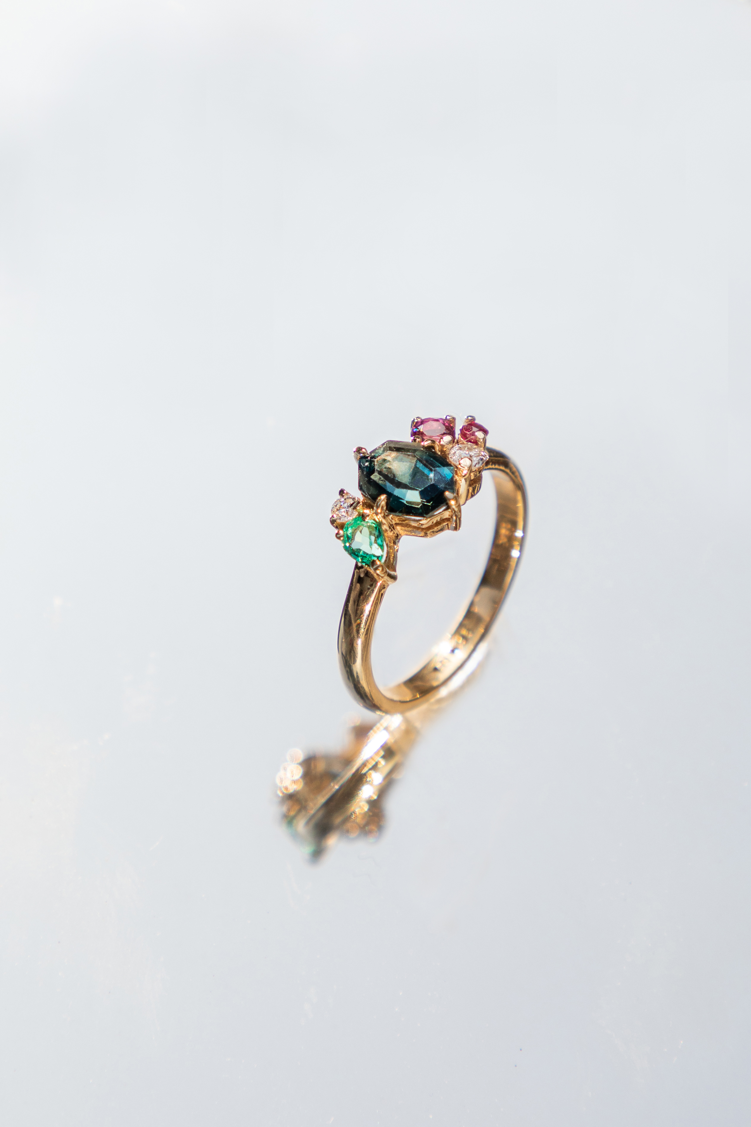 Family Ring Zafiro Bicolor